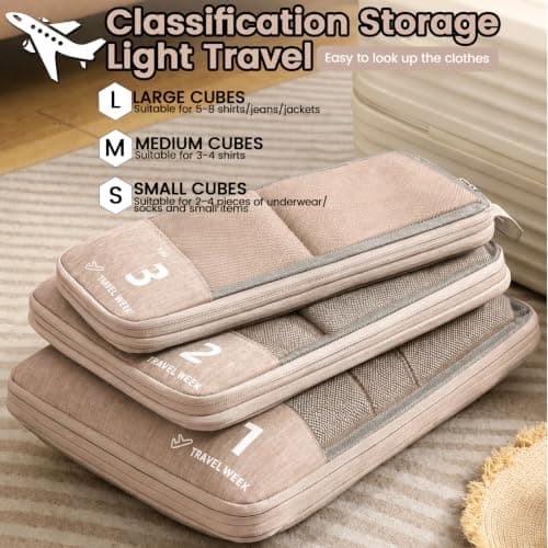 Compression Packing Cubes for Suitcases & Backpack — view 2