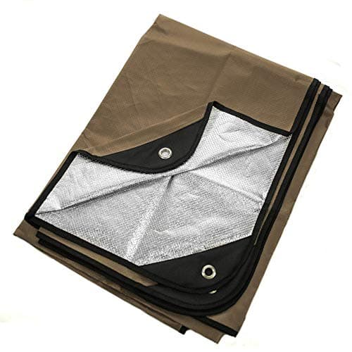 Arcturus Heavy Duty Survival Blanket – Insulated Thermal Reflective Tarp - 60" x 82". All-Weather, Reusable Emergency Blanket for Car or Camping (Coyote Brown)