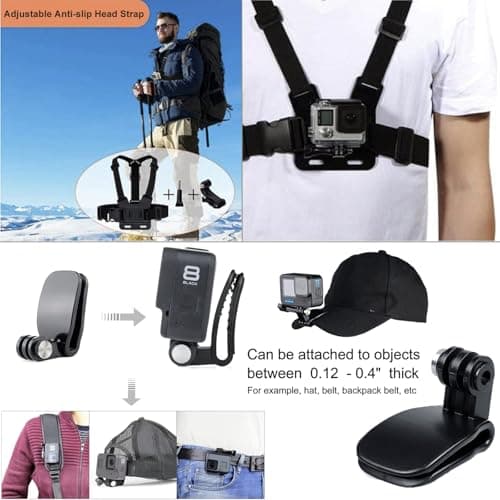 ShipeeKin Accessories Kit for Gopro 13 12 11 10 9 Waterproof Hosing Case — view 4