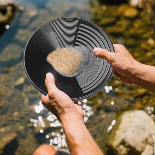Gold Panning Kit, Complete Gold Washing Trough Set with 5 Tools for Prospecting, Digging, Gem & Rock Hunting, Collecting, Adults, Enthusiasts, Outdoor Fun — view 4