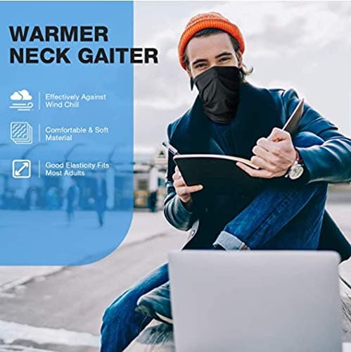 Multifunctional Headwear Neck Scarf Bandana Balaclava Face mask Headband Hairband Tube Gaiter Stretch Snood for Sports Yoga Running Cycling Hiking (Light Grey) — view 6