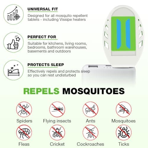KUWUNG 2pcs USB Mosquito Repellent Plug In 90 Tablets, USB mosquito killer, Portable Usb Electrical Mosquito Repellent Killer Hiking Outdoor Summer Home Insect Repellent mosquito plug in travel — view 3