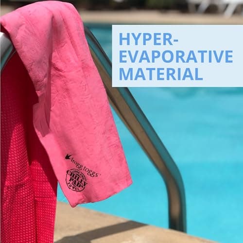 FROGG TOGGS unisex adult Original Towel, Longer than Microfiber Towels, Biodegradable Chilly Pad Instant Cooling Towel Perfect For Use Anytime You Sweat 33x13, Hivis Orange, 33x13 US — view 5