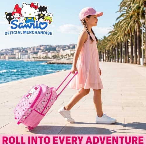 Get Trend Sanrio Hello Kitty Girls Trolley Bag for Travel and School — view 2