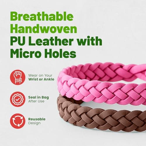 DSL Mosquito Repellent Bracelet 12 Pack, Insect Repellent Bracelet - 300 Hours Protection for Travel & Holidays, Deet-Free - Adjustable Mosquito Bands for Adults & Kids, Camping Essentials — view 3