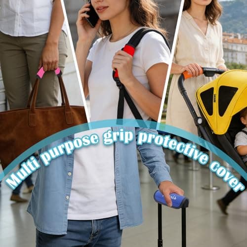 Personalized Luggage Handle Wrap, Luggage Tags Handle Covers, 1 Pc — view 4