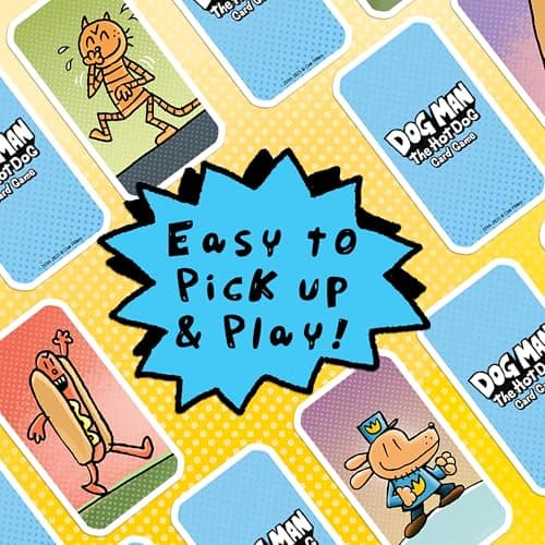 University Games Dog Man The Hot Dog Card Game | 2-4 Players, Yellow, One Size,07011 — view 3