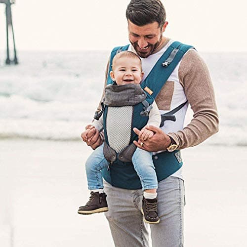 Beco 8 Baby Carrier Newborn to Toddler, Cool Mesh, 3-20 kg, Teal — view 4