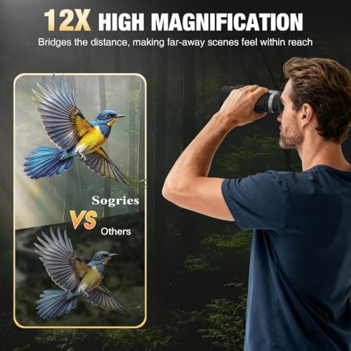 Sogries 12x42 HD High Power Binoculars for Adults — view 4