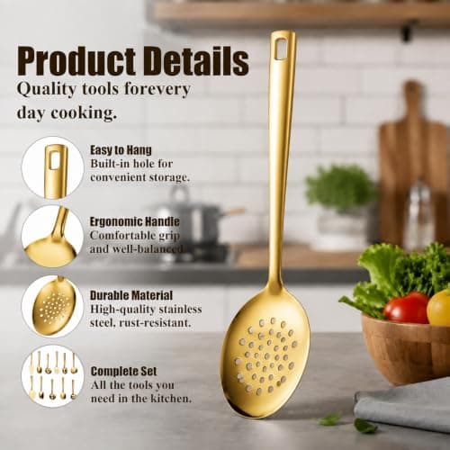 11 Pcs Stainless Steel Kitchen Utensil Set, Cooking Utensils Set — view 3