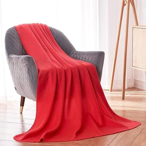 Fleece Blanket Throw 6 Pack Soft Kid Blanket Cozy Lightweight for Couch Bed Travel Throw Blanket Bulk Pet Blanket Warm Blanket Fleece Fabric Picnic Garden Solid for Home Sofa 125 X 150 CM Assorted — view 5