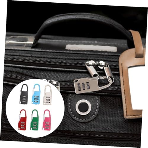 HANABASS Anti-Theft Password Lock Mini Digit Lock for Suitcase Luggage Travel Bag Gym Locker Security Combination Padlock Iron Construction with Code Modification Function — view 3