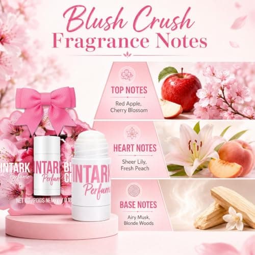 TINTARK Blush Crush Solid Perfume Balm for Women, 5 g — view 2
