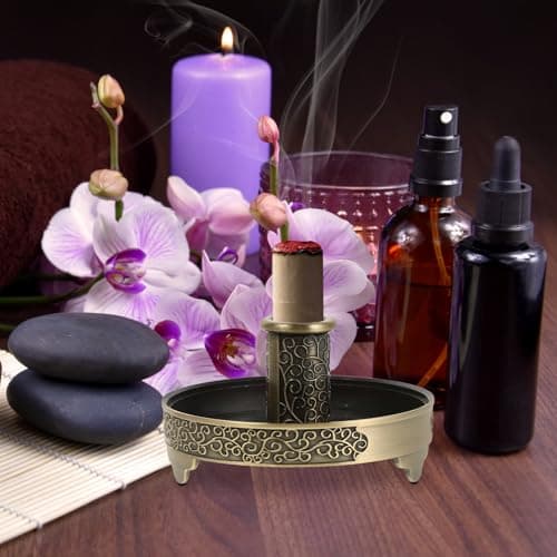 Moxa Roll Stick Holder round Zinc Alloy Base for Moxibustion — view 6