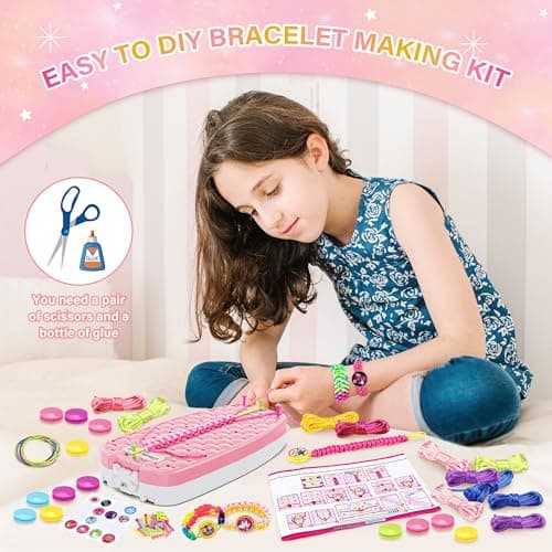 FHNSEL Friendship Bracelet Making kit,Arts and Crafts for Kids Ages 6-12 — view 6