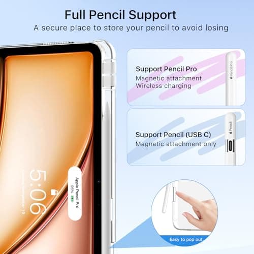 MoKo for iPad Air 13-Inch Case (M4/M3/M2) 2026/2025/2024 with Pencil Holder — view 6
