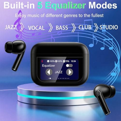 Wireless Earbuds Touchscreen Bluetooth 5.4 48H HiFi 5 EQ Modes ANC Ear buds — view 5