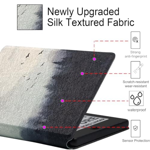 Magnetic Case for 4.3" Xteink X4 Pro Pocket eBook Reader, (Misty Forest) — view 4