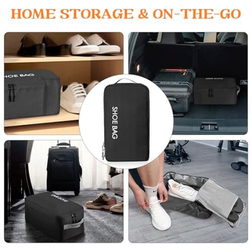 CANBOX Shoe Bag for Travel, Zippered Shoe Storage Organizer, Unisex — view 6