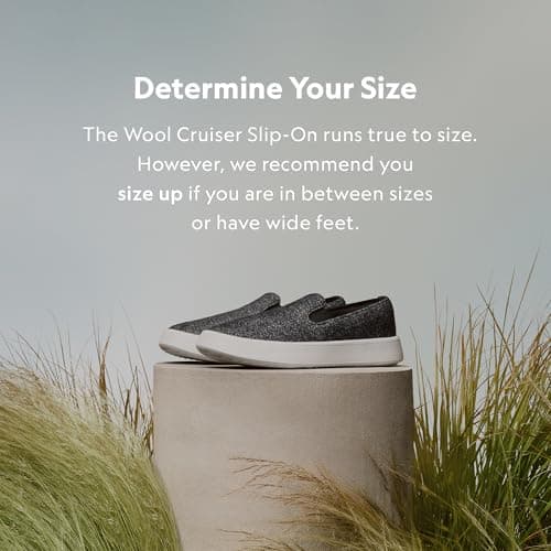 Allbirds Women’s Wool Cruiser Slip-On, Comfortable Everyday Sneaker, Easy On/Off Walking Shoes, Natural Black (Blizzard Sole), 11.5 UK — view 4