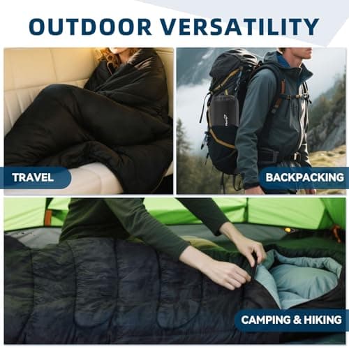 Clostnature Sleeping Bag for Adults and Kids, Lightweight Sleeping Bags — view 5