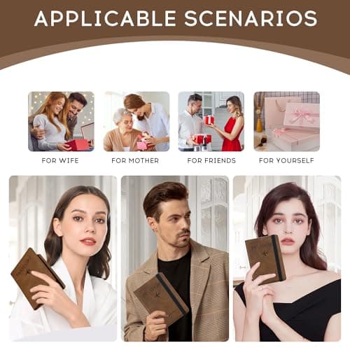 ILIYAH Passport Holder PU Leather RFID Blocking Passport Cover Travel Wallet Case with Card Slot & Elastic Strap Passport Covers (Brown) — view 6