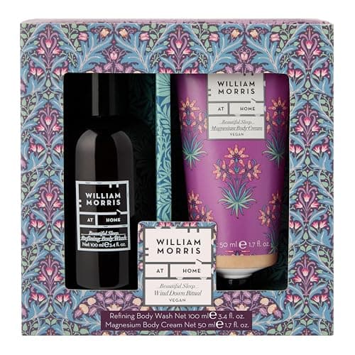 William Morris At Home Body Wash 100ml, Magnesium Body Cream 50ml