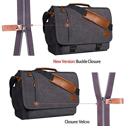 Estarer Laptop Messenger Bag 17 -17.3 Inch Mens Satchel Shoulder Bag for Work — view 4