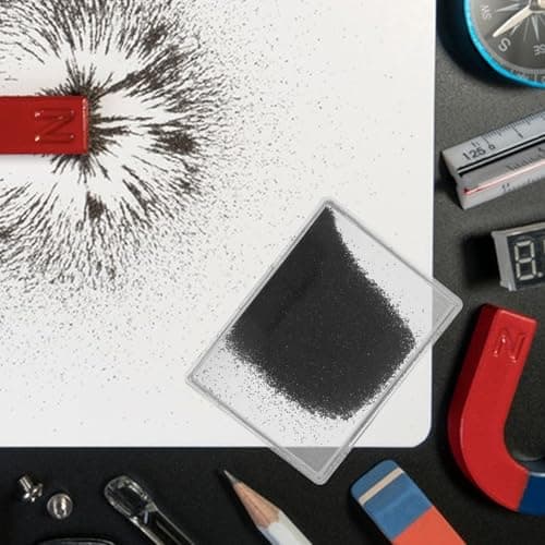 LIGIGWASH 3pcs Magnetic Field Demonstration Kit with Iron Shavings and Iron Oxide Powder, Portable Plastic Box 6.5x5x0.8cm for Classroom Activities and High School Physics Experiments — view 5