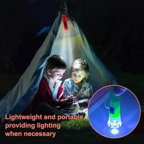 QTMMC 20 Pcs Mini Torches Keyring Torch Led Small Flashlight Pocket Keychain Colourful Bright Torches for Boys Girls Party Bags Reading Camping Hiking Outdoors Prizestiny Gift, Random Colors — view 5