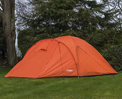 Andes Orange 4 Person Man Berth Double Skin Camping/Festival Dome Tent — view 2