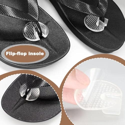 VBSYUYQ 4 Pairs Silicone Toe Post Protectors for Flip Flops Clear — view 4