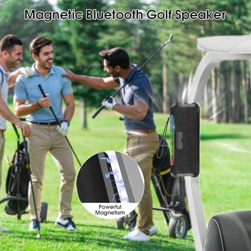 Hupoaf Magnetic Golf Bluetooth Speaker, 20W Loud Stereo Sound, 24H Playtime — view 2