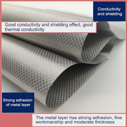 EMF Blocker Material Faraday Fabric-EMI RFID/RF Shielding Material Fabric Nickel Copper Fabric WiFi and Cell Signal Blocking for RF,EMI,WiFi,Military Grade Tent Fabric,Blanket,silver-1x1.1m — view 3