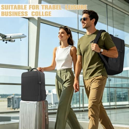 Lossga for Easyjet Cabin Bags Flight Bag with USB Charging Port, Dark Gray, 30L US, Travel — view 2