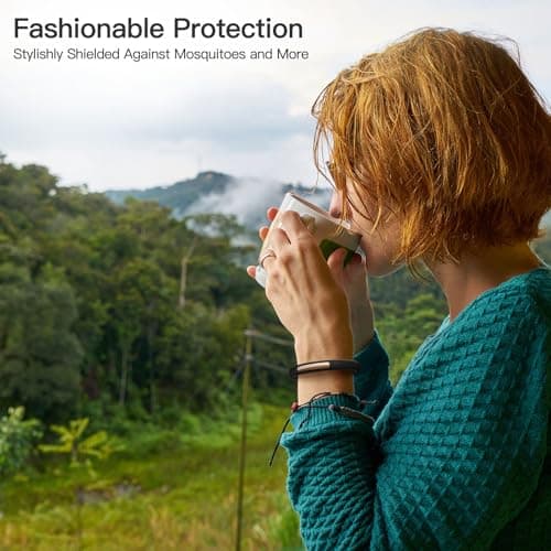Tuocal Mosquito Repellent Bracelet, Refillable Insect Repellent Bracelet with 10 Essential Oil Refills, DEET-Free Mosquito Repellent Band for Kids and Adults — view 6