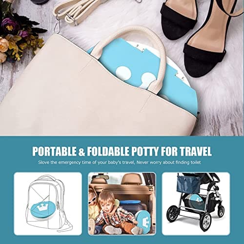 Portable Foldable Potty for Toddlers 2-in-1 Travel Potty Kids Training Toilet Seat — view 4