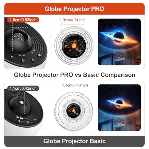 Mexllex Planetarium Star Projector PRO 2026, Premium 13-in-1 Galaxy Projector with 13 Space Discs, Upgraded Brighter Lens, Wider Ceiling Projection, StarryNight Light for Kids Adults Bedroom — view 3
