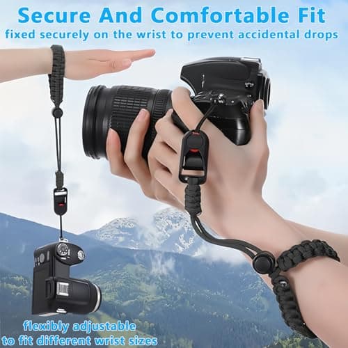 Black Fast Camera Strap with 4 Color Quick Release Buckle for Photographers — view 4