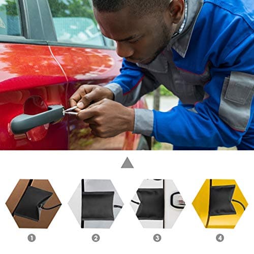 Car Tool Kit, Breakdown Emergency Kit with Long Reach Grabber, Professional Automotive Car Tool Kit Emergency Kit Essential Car Lockout Kit for Car Easy Grabbe with Air Wedge Pump, Non Marring Wedge — view 3