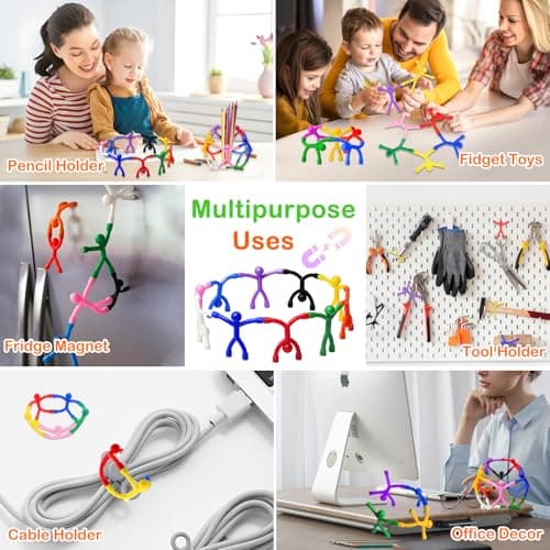 KutaKuta 24 PCS Magnetic Men Fidget Toys for Kids, Fidget Toys for Travel — view 5