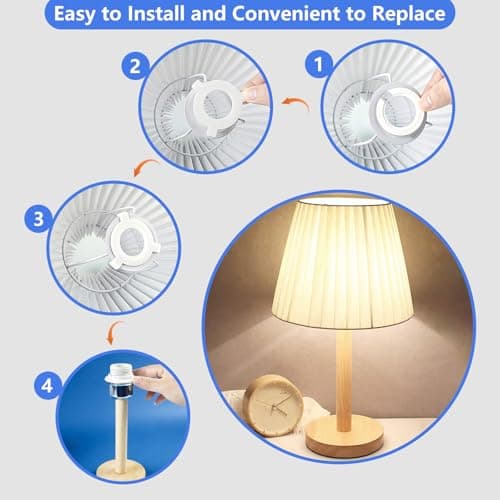 E27 to E14 Lampshade Reducer Ring, 8 Pack Plastic Socket Adapter. — view 5