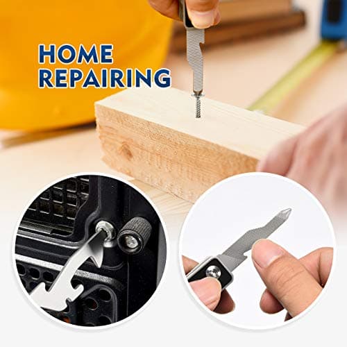 BIBURY EDC Multitool, 10 in 1 Pocket Size EDC Key Ring Multi Tool — view 5