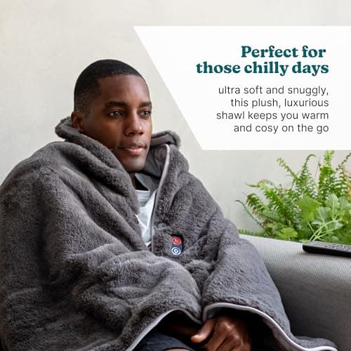 Homedics Cosy Cordless Warming Shawl - Wearable Heated Blanket — view 3