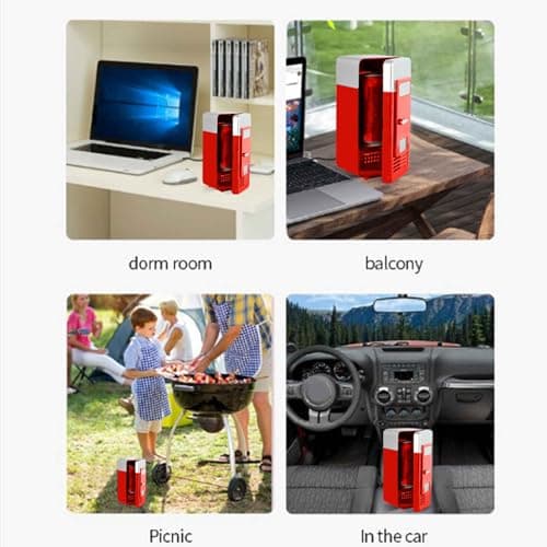 Small Fridge USB Food Storage Skin Care Supplies Mini Fridge Appliance — view 4