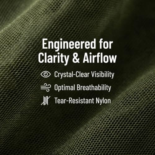 2 Pcs Midge Head Net with Storage Bags, Premium Mosquito Head Netting — view 6