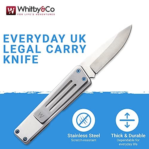 WHITBY Pocket Knife, 2.5" Mint Stainless Steel Folding Knives Stainless — view 2