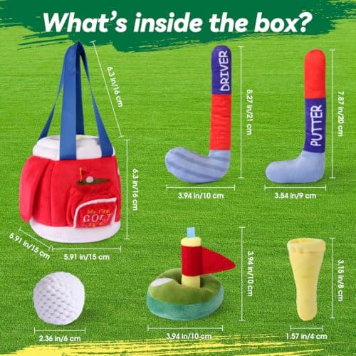 FIIOEOY My First Baby Golf Bag Gift Set, 7 Pcs Baby Golf Toy — view 4
