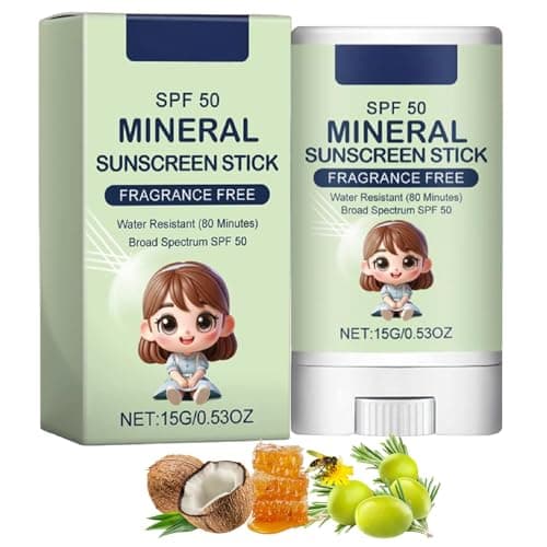 Mineral Face Sunscreen Stick, Broad Spectrum SPF 50, Fragrance-Free, 15 g