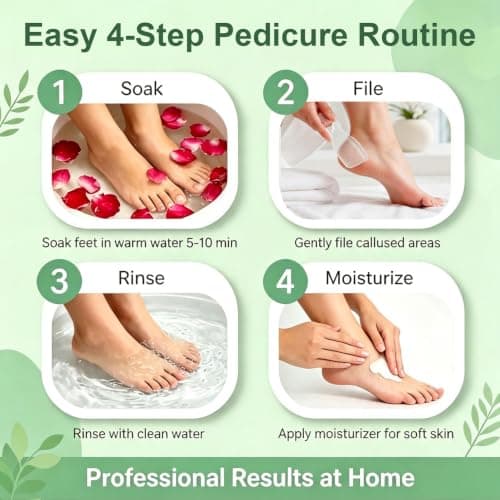 Nano Glass Foot File,Callus Remover for Feet – Hard Skin & Dead Skin Remover for Wet/Dry Use,Professional Pedicure Tool,Foot Scrubber with Travel Storage Box — view 5